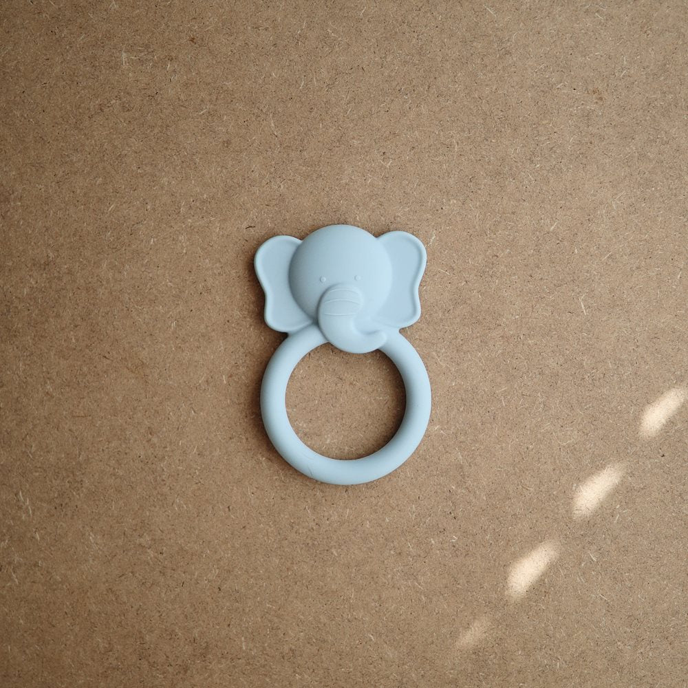 Mushie Teether - Elephant - Cloud