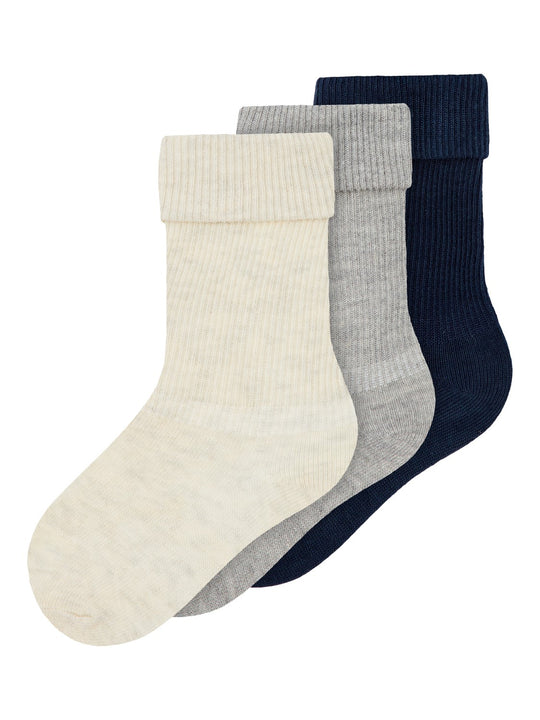 Name It Neel 3 pack strømper - Dark Sapphire
