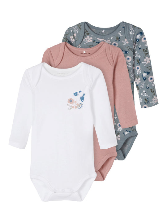 Name It Body 3 pak - Pale Mauve