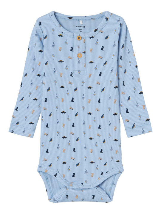 Name It Dabbu Body med Dino - Chambray Blue