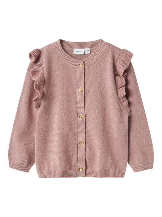 Name It Fabinne Strik Cardigan - Deauville Mauve
