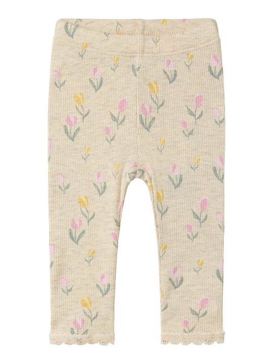 Name It Flowerkab Leggings - Peyote Melange