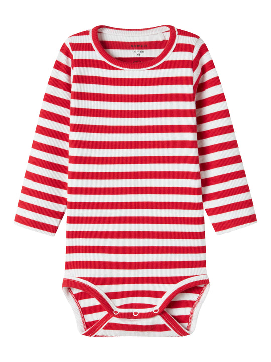 Name It Folisa Body -  Bright White/Chinese Red