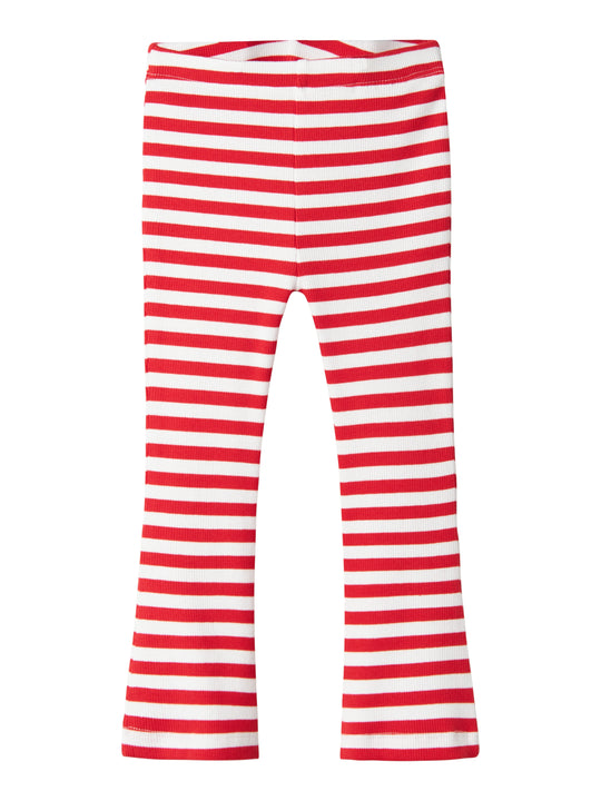 Name It Folisa Flared Pant -  Bright White/Chinese Red