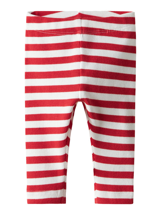 Name It Folisa Leggings - Bright White/Chinese Red