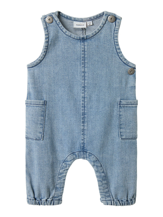 Name It Fred Bag Denim Overall - Light Blue Denim