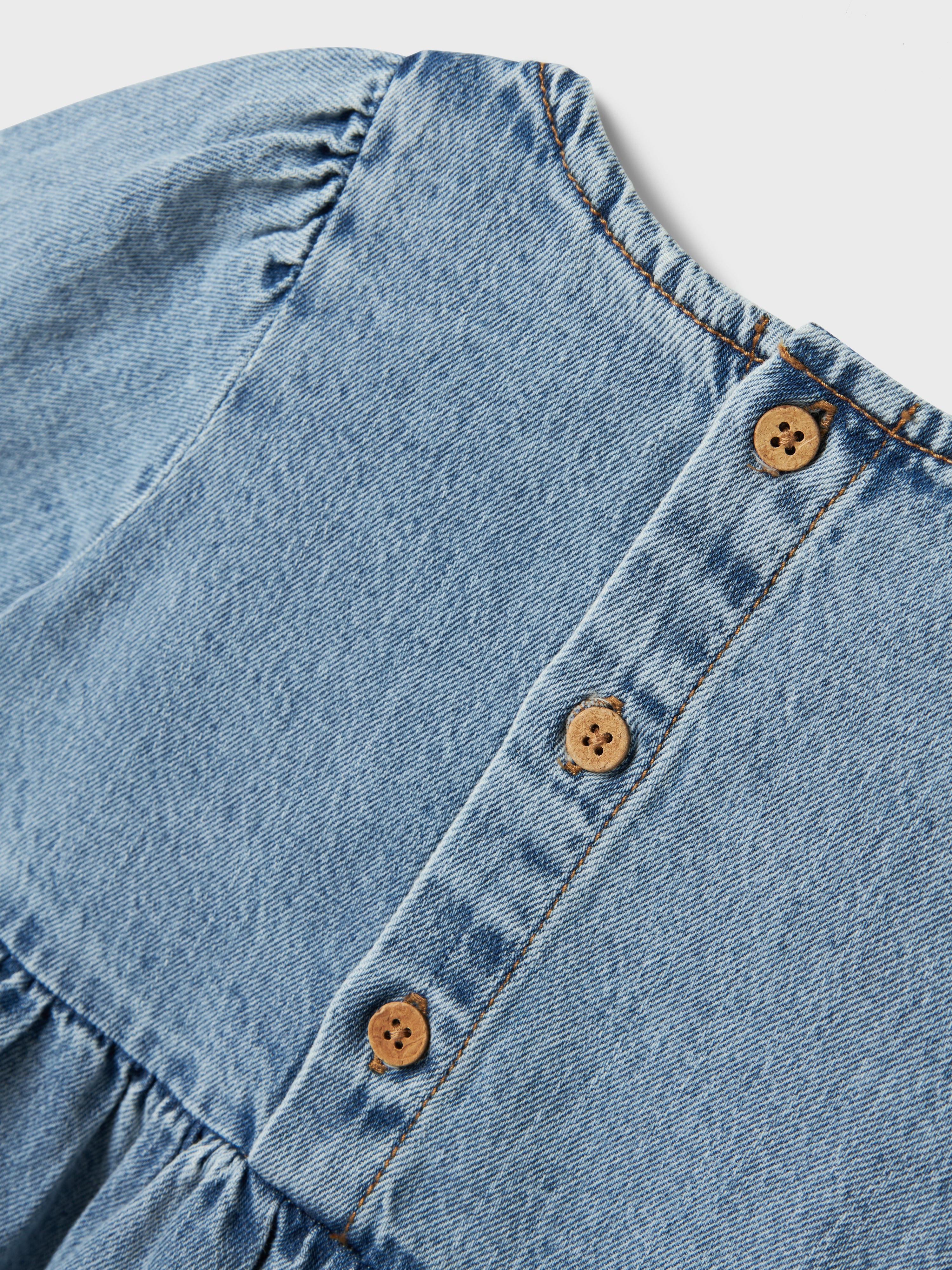 Name It Gemma Loose Denim Dress - Medium Blue Denim