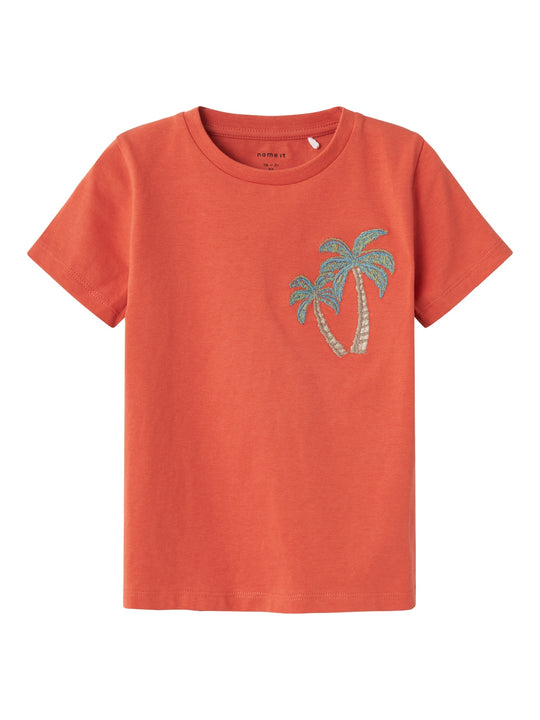 Name It Hakan T-shirt - Burnt Sienna