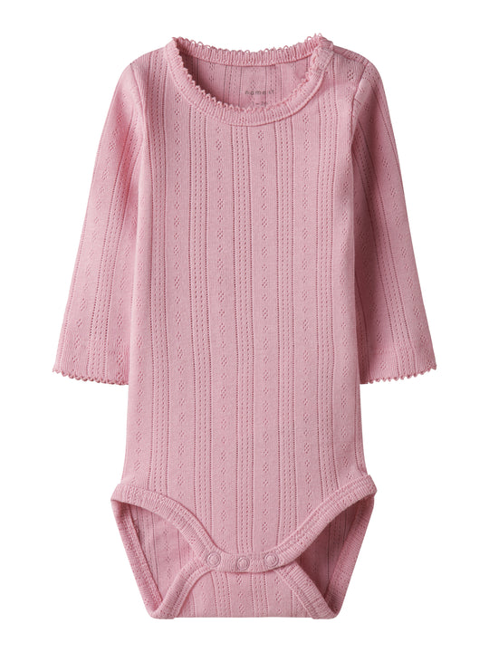 Name It Happy LS Body - Cameo Pink