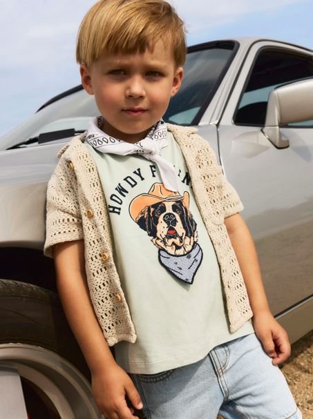 Name It Hasse Top - Aqua Gray