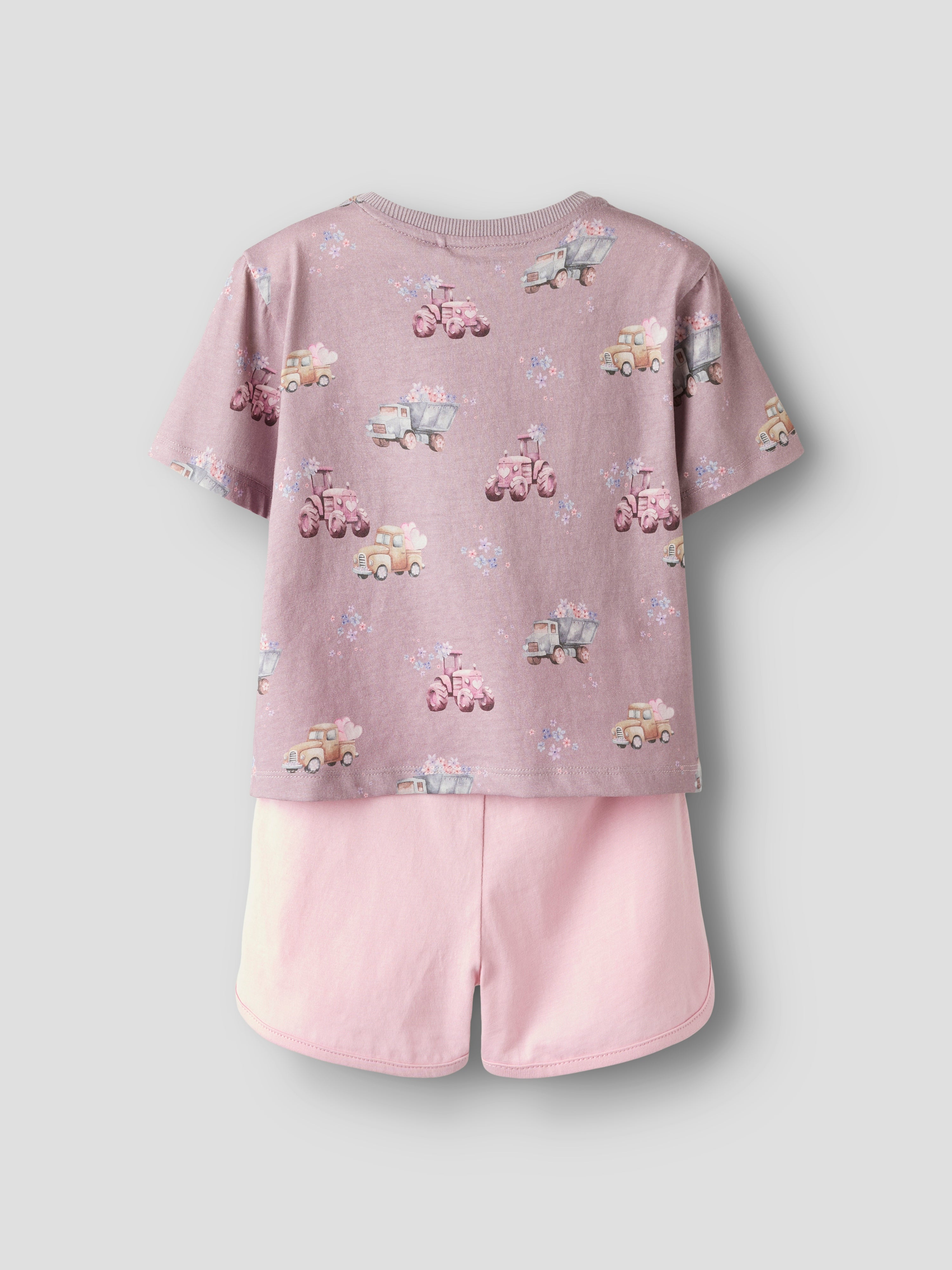 Name It Helga Shorts Sæt - Elderberry/Cameo Pink Shorts