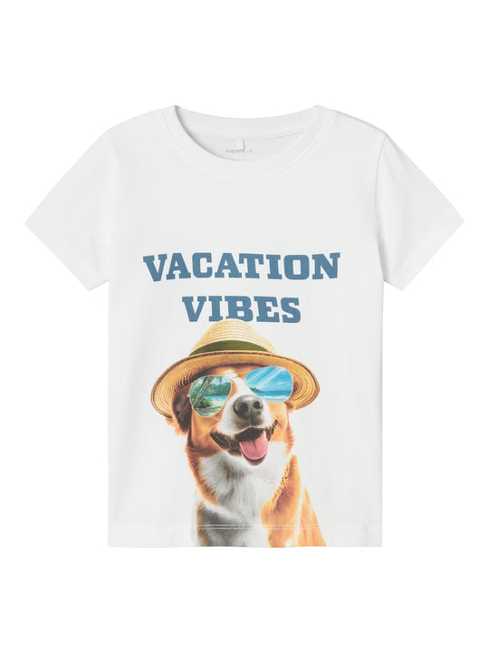 Name It Holger T-shirt - Bright White
