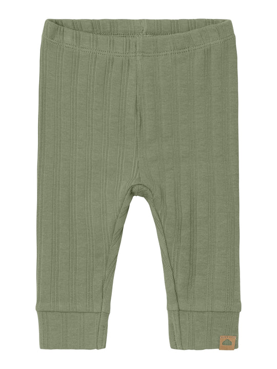 Name It Human Long John Pants - Oil Green