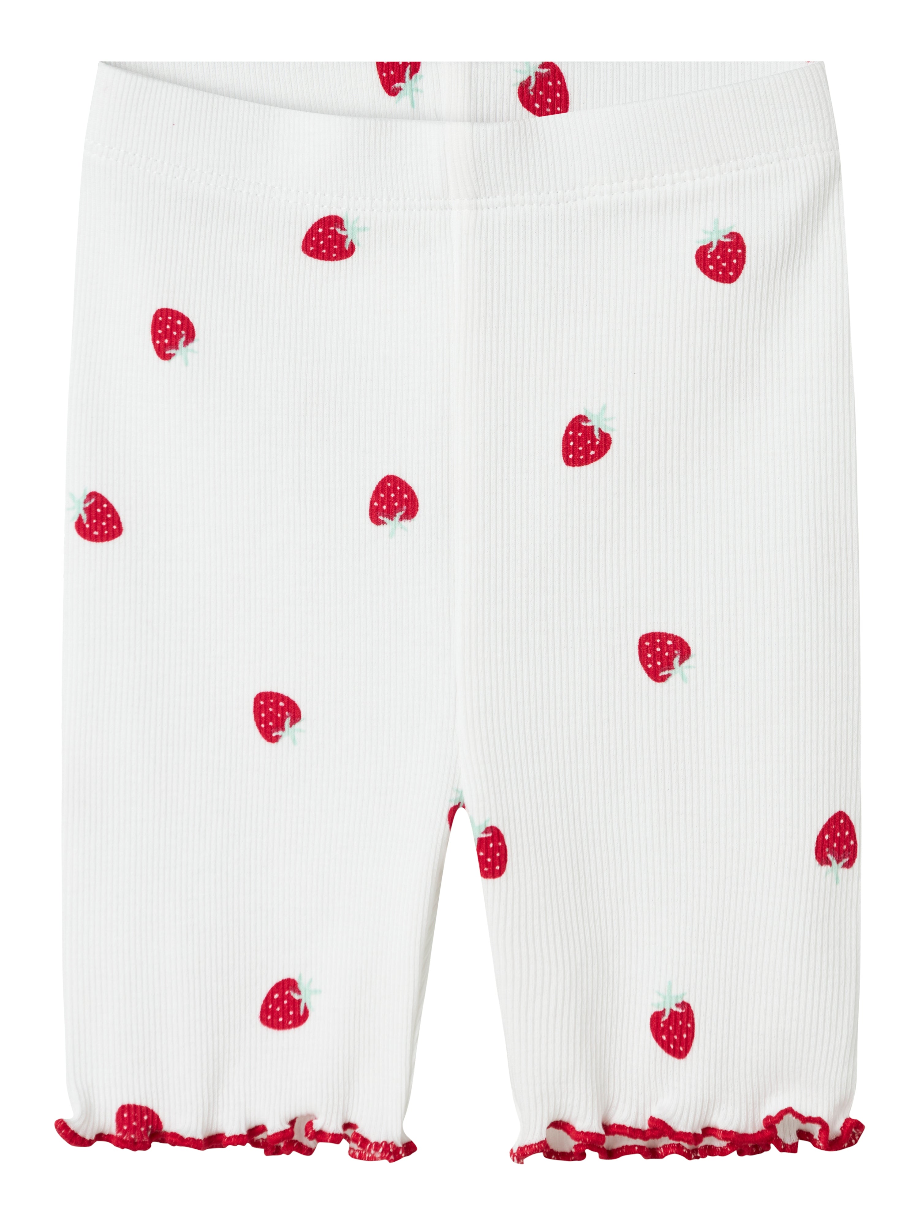 Name It Jillie Slim Biker Shorts - Bright White