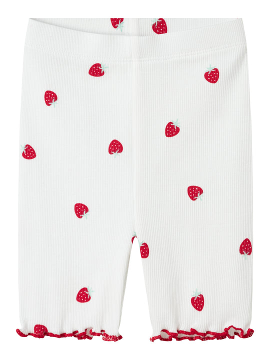 Name It Jillie Slim Biker Shorts - Bright White