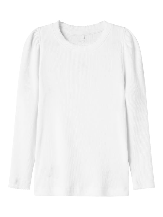 Name It Fikab Ls Top - Bright White