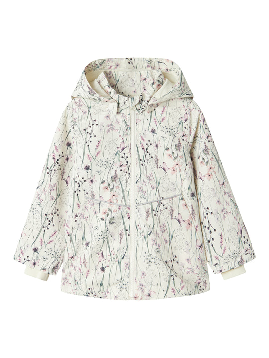 Name It Maxi Li Jacket - Whisper White/Long Flower