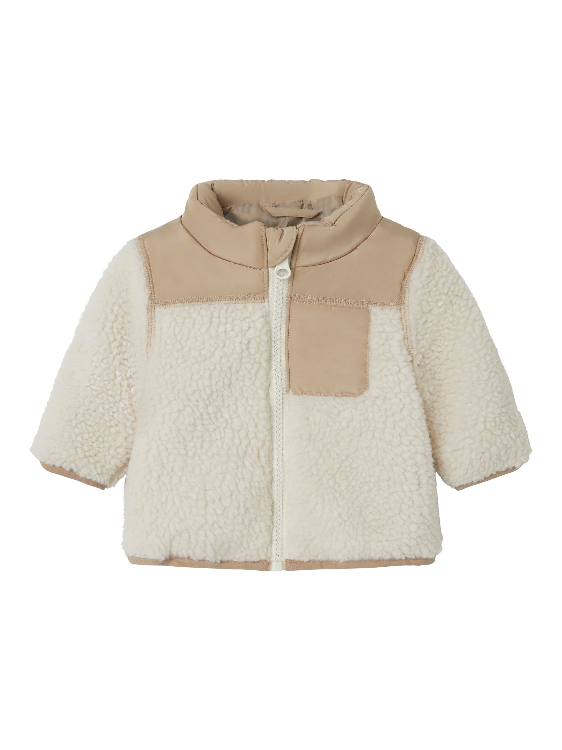 Name It Mosie Teddy Jacket - Whitecap Gray