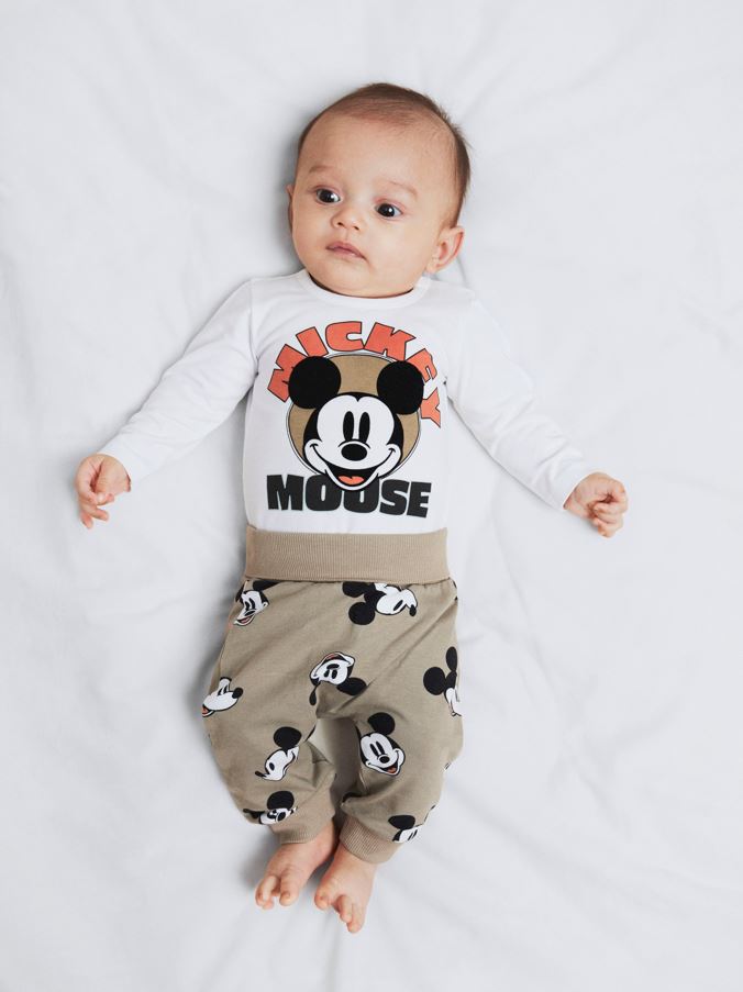 Name It Oski Mickey Pants - Weathered Teak