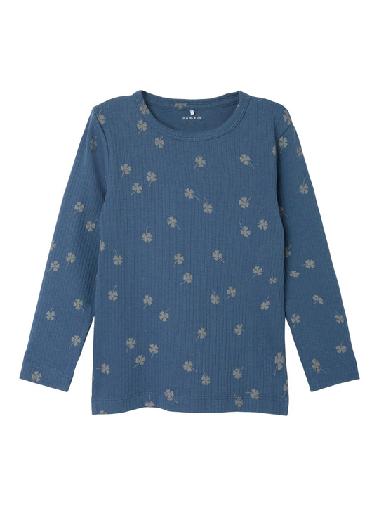 Name It Noellus Slim Bluse - Vintage Indigo