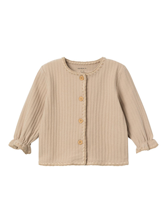 Name It Ofinne Cardigan - Oxford Tan