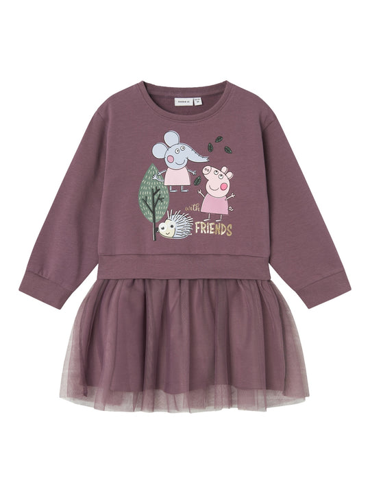 Name It Ordi Gurli Gris Sweatdress - Arctic Dusk