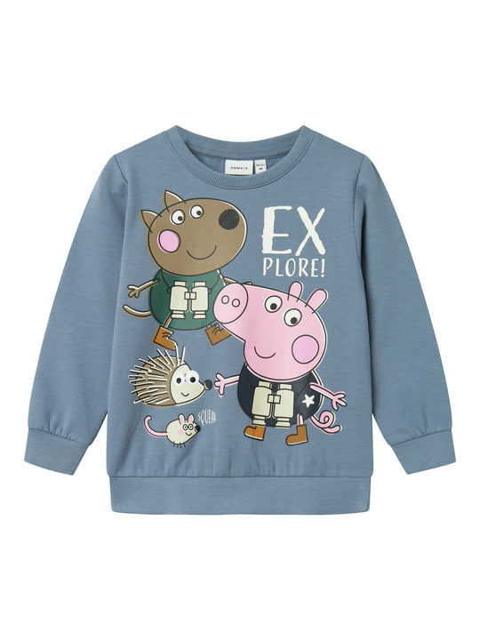 Name It Osgar Gurli Gris sweat shirt - Flint Stone