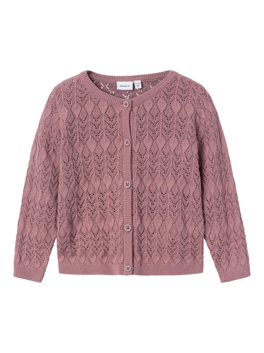 Name It Fhipil Strik Cardigan - Nostalgia Rose