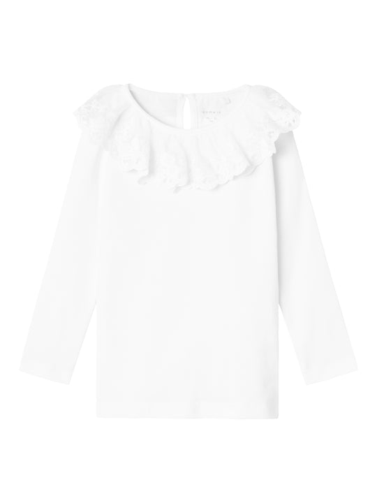 Name It Rilda Slim Top - Bright White