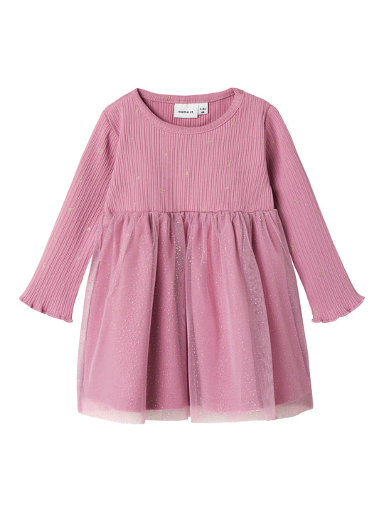 Name It Royanna Dress - Mauve Orchid