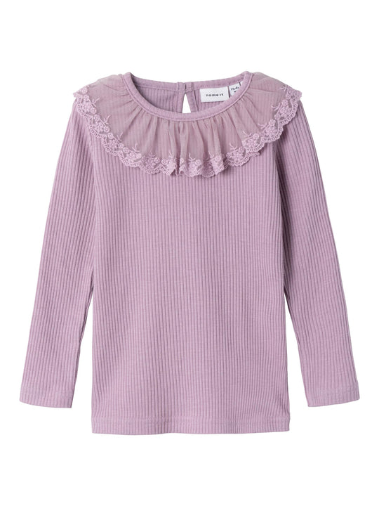 Name It Rusa Slim Top -  Lavender Mist