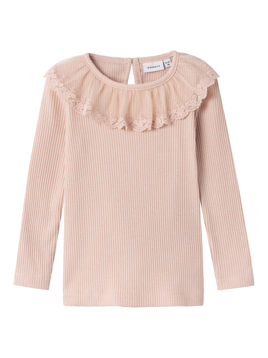Name It Rusa Slim Top -  Rose Smoke