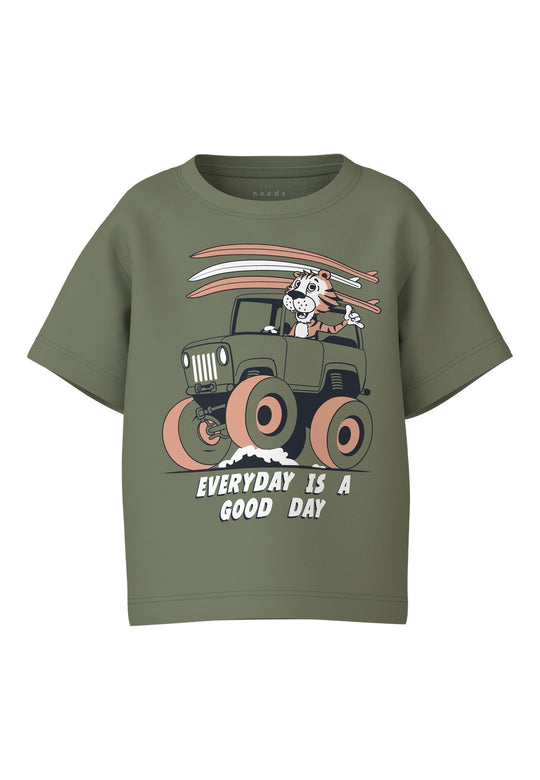 Name It Vagno T-shirt - Oil Green