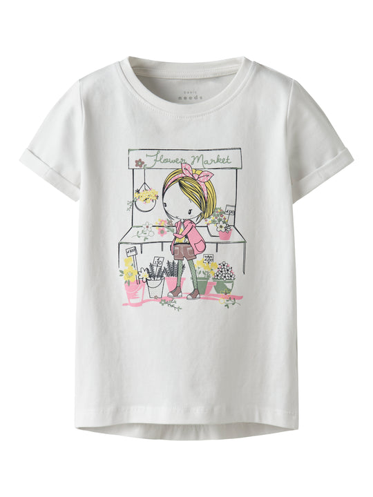 Name It Vix SS Top - Bright White