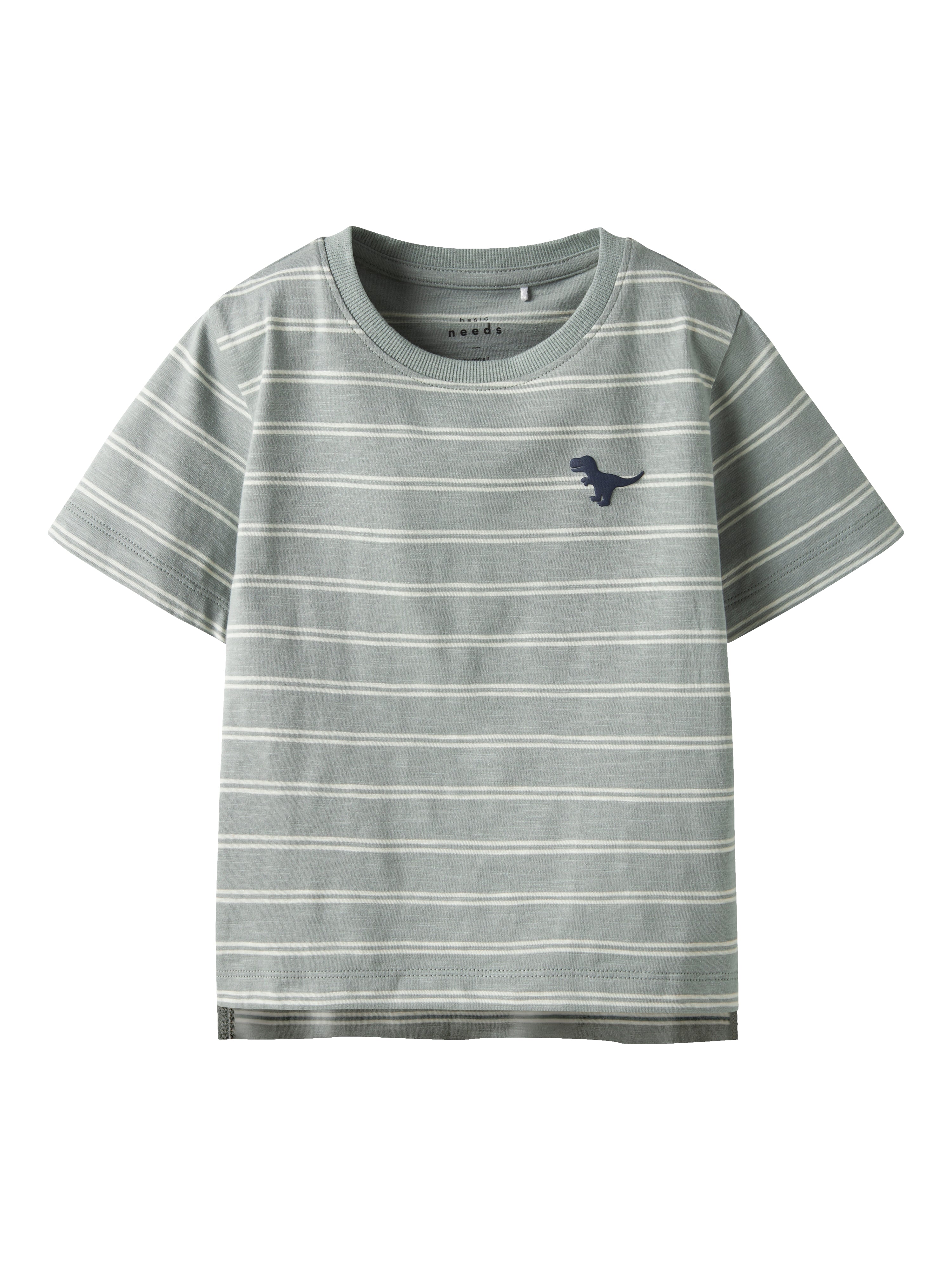 Name It Voby Top - Slate Gray/Whitecap Gray