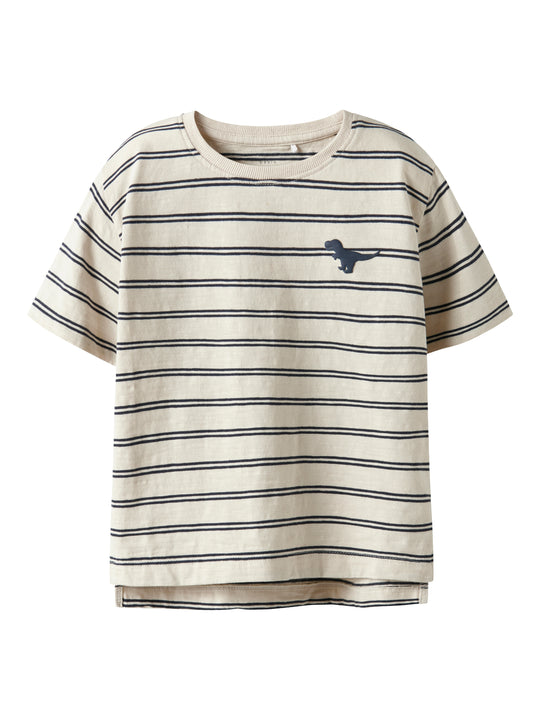 Name It Voby Top - Whitecap Gray/Navy blazer