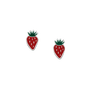 Jordbær Ørestikker Sølv - Rød