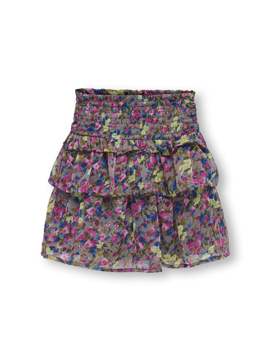 Only Mini Rachel Smock Skirt - December Sky