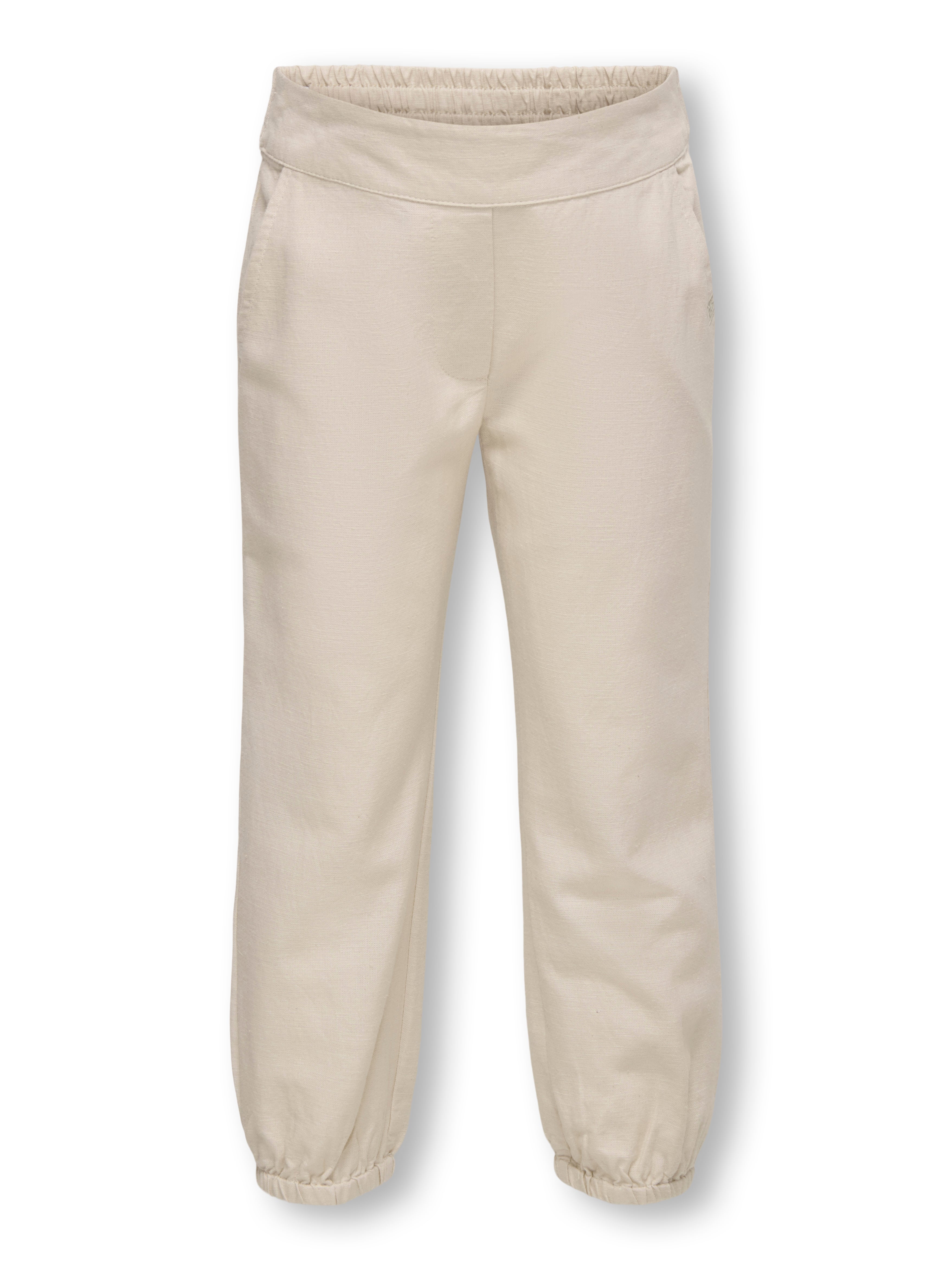 Only Mini Annabell Linen Pants - Pumice Stone