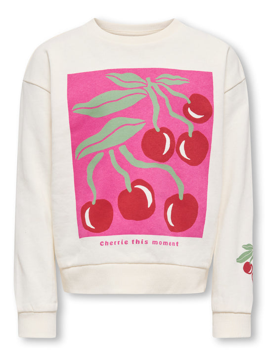 Only Mini Artsy Loose Sweatshirt - Tofu