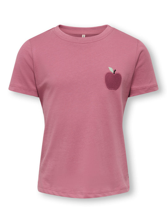 Only Mini Candy Life Printed Tee - Heather Rose