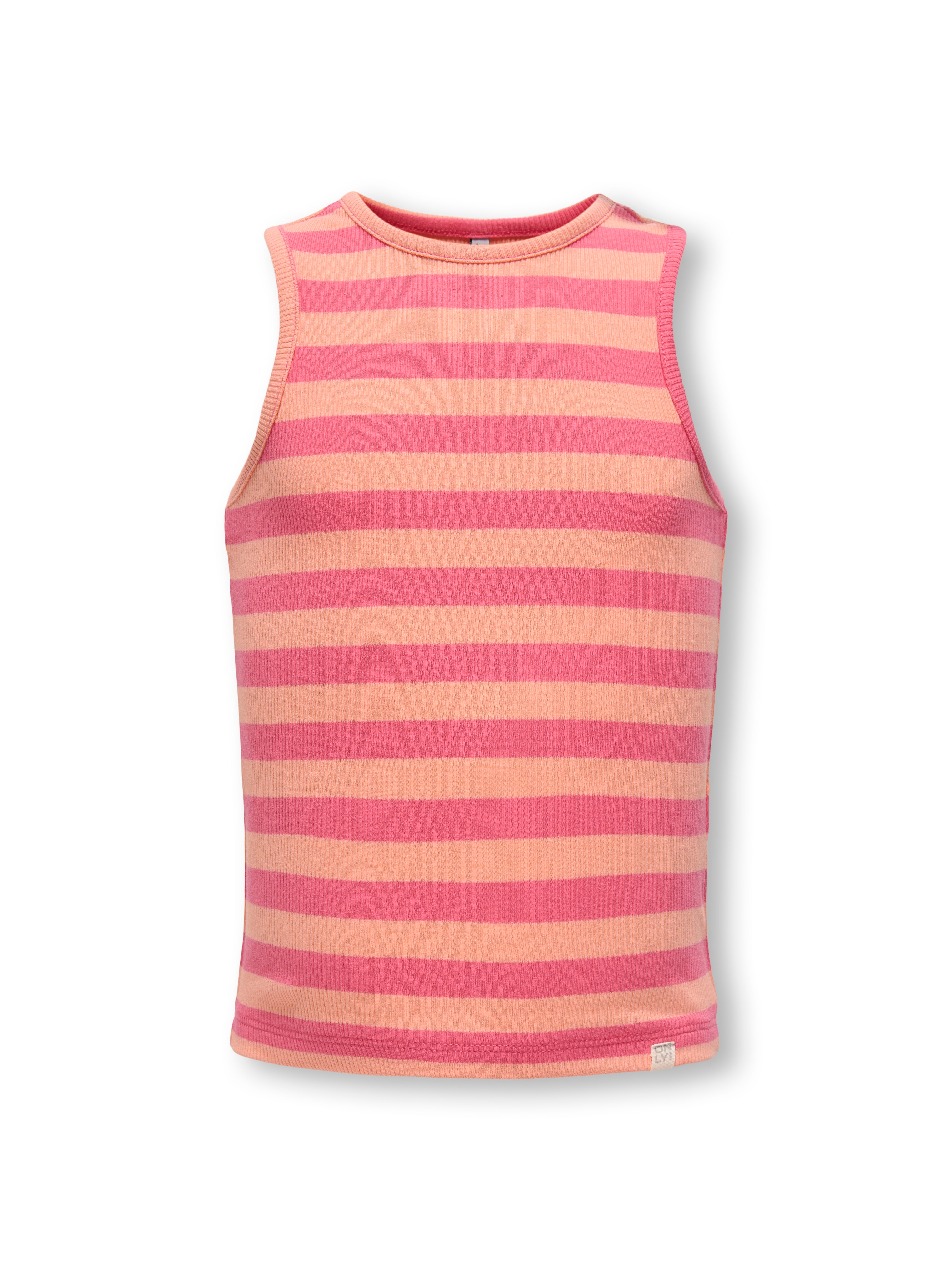 Only Mini Kenya Rib Tank Top - Camellia Rose/Salmon