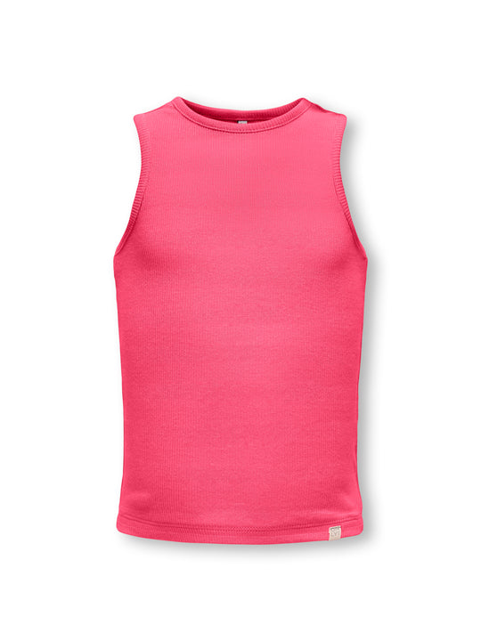 Only Mini Kenya Rib Tank Top - Camellia Rose