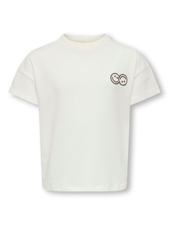 Only Mini Leona Life Tee - Cloud Dancer