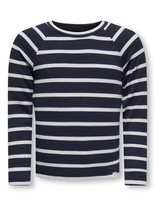 Only Mini Sadie Stripe Top - Navy Blazer