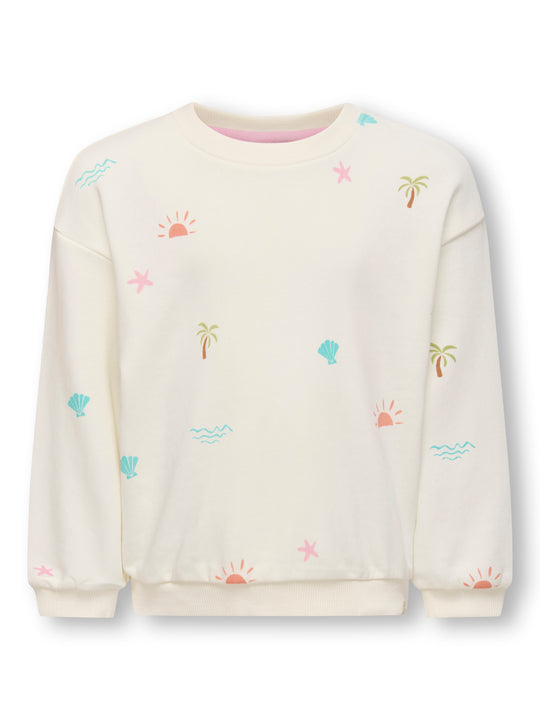 Only Mini Summer Loose Sweatshirt - Tofu