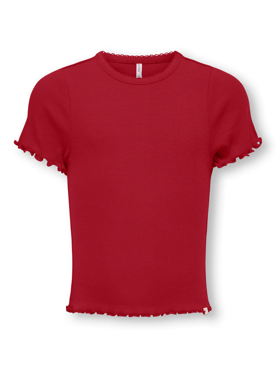 Only Mini Trinny Life SS Top - Equestrian Red