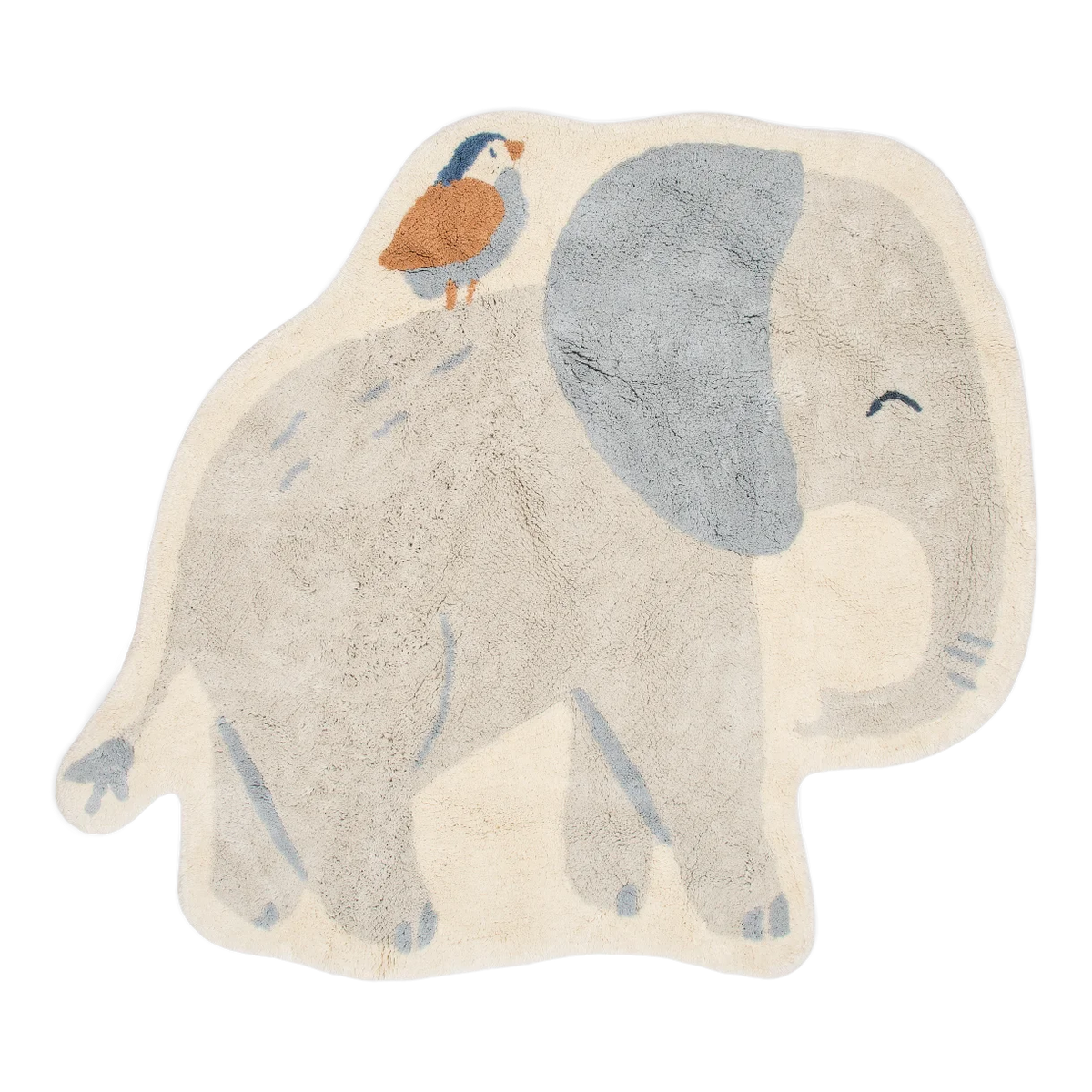 Little Dutch - Gulvtæppe Elefant - Grå