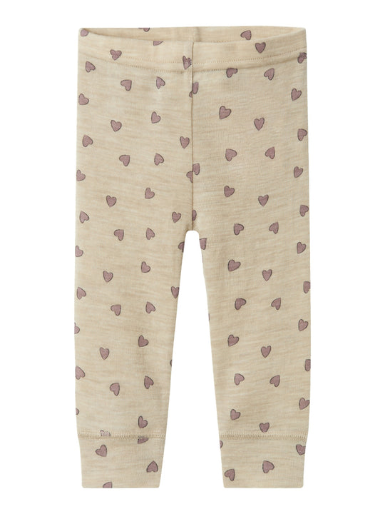 Name It Wang Wool Rib Legging - Pure Cashmere