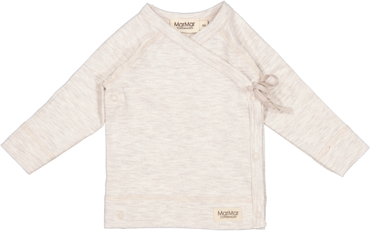 Marmar Tut Wrap Bluse - Beige Melange